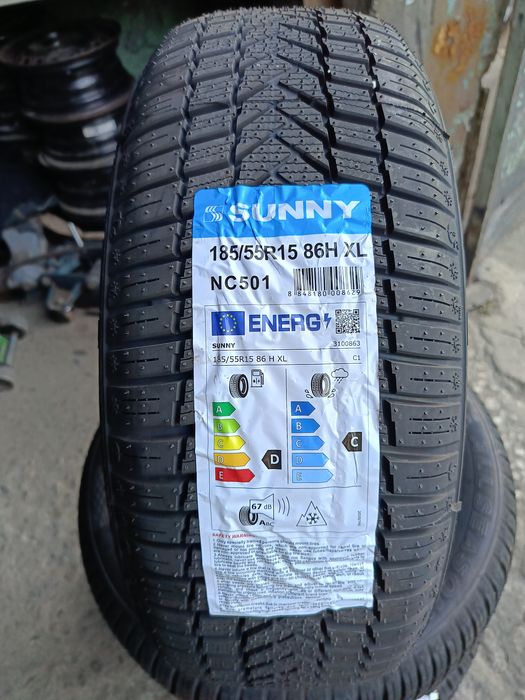 НОВИ ВСЕСЕЗОННИ -185/55-1бр.-54€-"SUNNY"-с монтаж и баланс