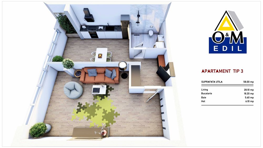 Apartamente NOI intabulate de vânzare în Codlea