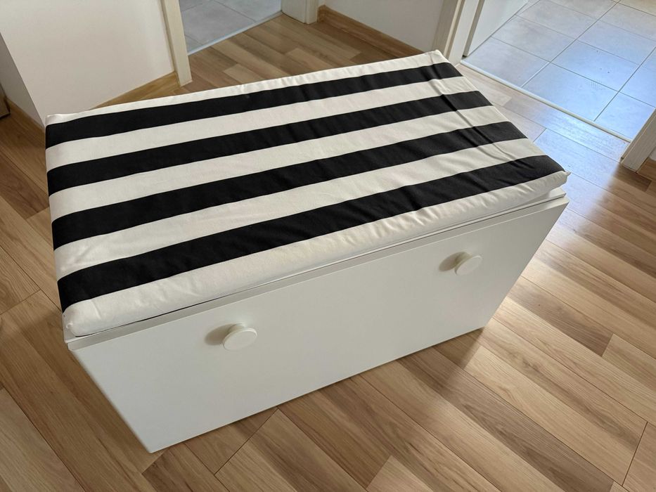 Ikea Bancă cu depozitare jucării, alb/alb, 90x52x48 cm CONSTANTA
