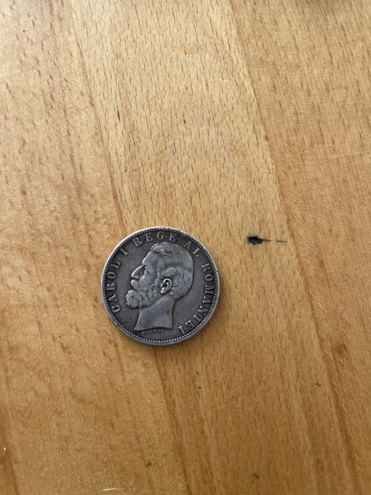 Moneda 5 lei Regele Carol 1883