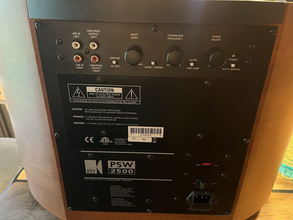 Субуфер KEF PSW 2500  БАРТЕР ЗА 3500