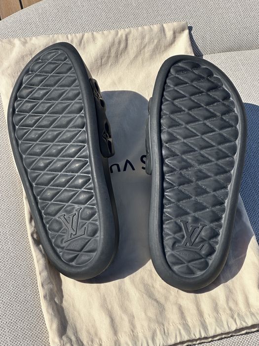 Louis Vuitton Pool Pillow slides 43 / Чехли Лyu Вутон Мъжки Черни 43 номер