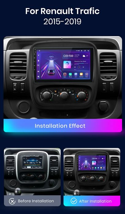 Navi Android Renault Trafic 3 (2014-2021), Opel Vivaro B (2014-2018)