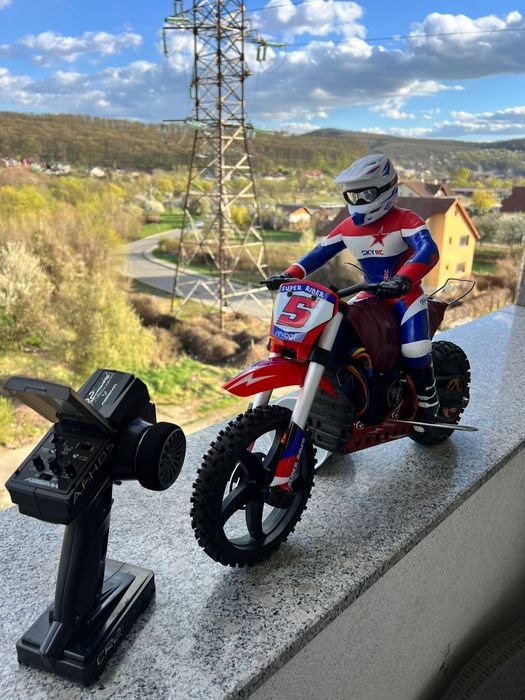 Cross bike cu telecomanda 1/4 model de mare viteza