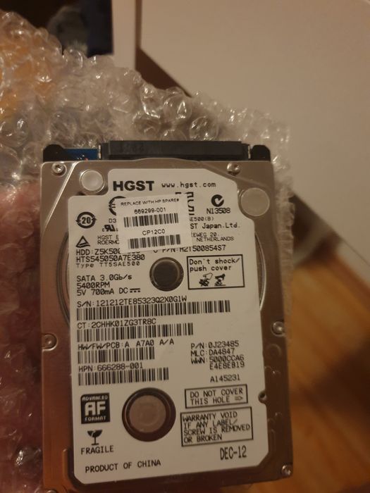 Vând HDD laptop 500gb stare foarte buna