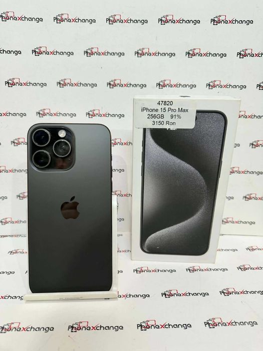 iPhone 15 Pro Max Black Neverlocked 256GB
