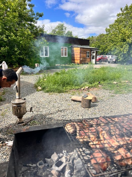 Дача, дом за городом, юрта , тапчан, баня