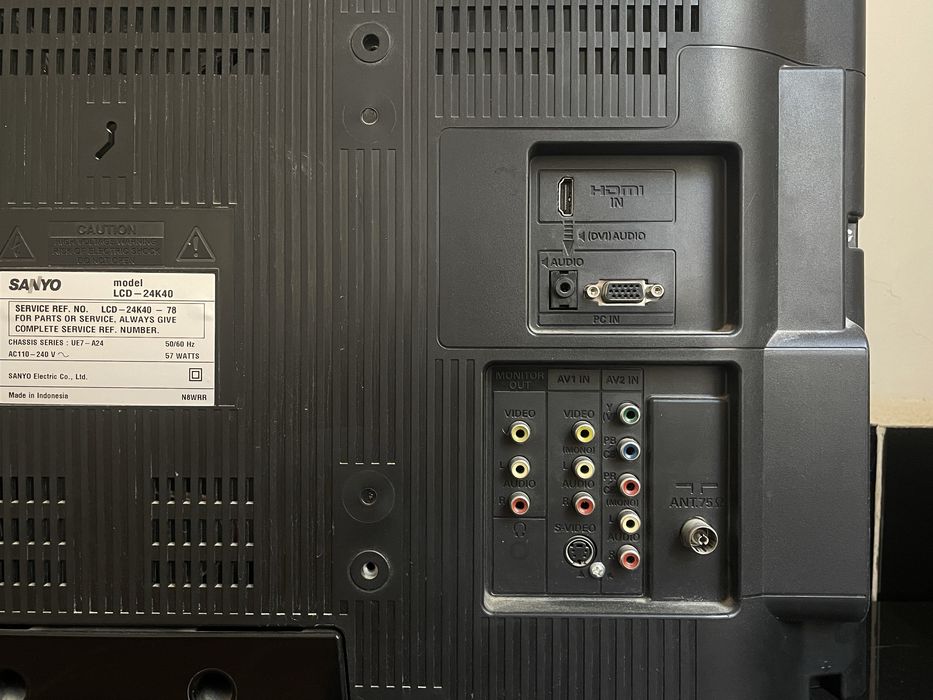 Телевизор марки Sanyo и подставка