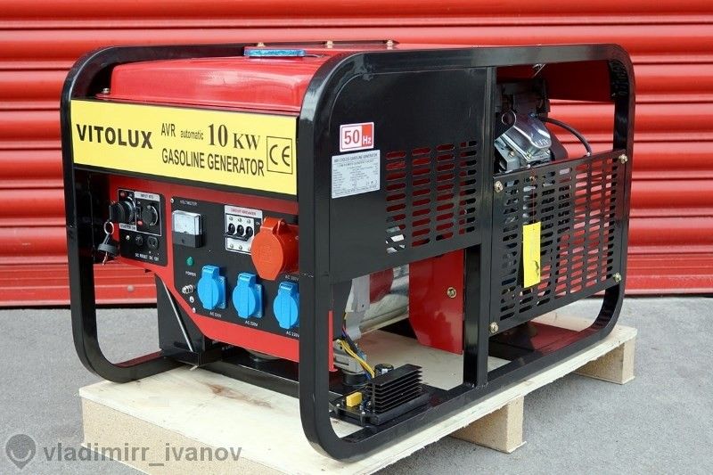 12,5 KVA ТРИФАЗНИ Бензинови  Генератори VITOLUX с пълна Автоматика