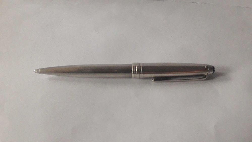 химикалка Монблан Montblanc Meisterstuck Solitaire 164S сребърна