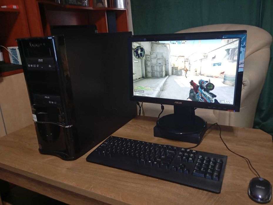 PC Asus Intel 3,20 Ghz  + monitor Asus + tastatura si mouse