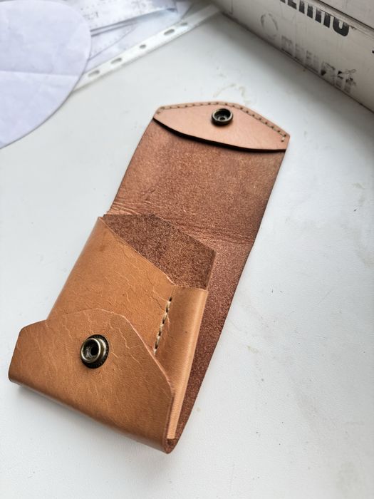 Кожаное портмоне ручной работы!