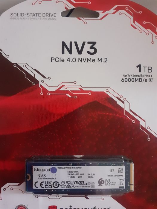 Ssd M2 Kingston 1tb новая