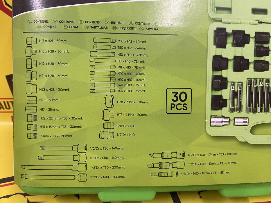 Trusa 30 chei pentru alternator JBM 52293 + cutie depozitare transport
