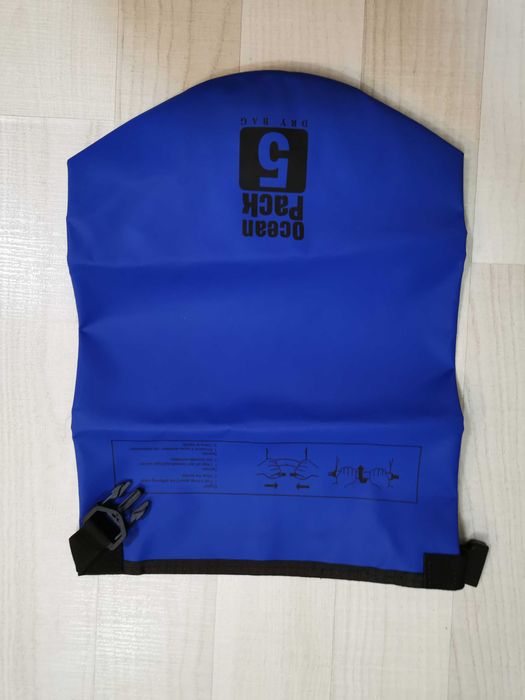 Sac impermeabil Ocean Pack 5L, albastru, cu curele