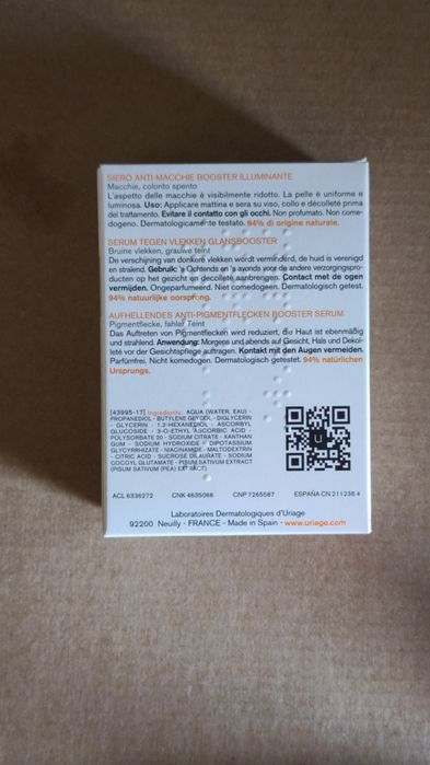 Uriage EAU Thermale Serum Booster H.A