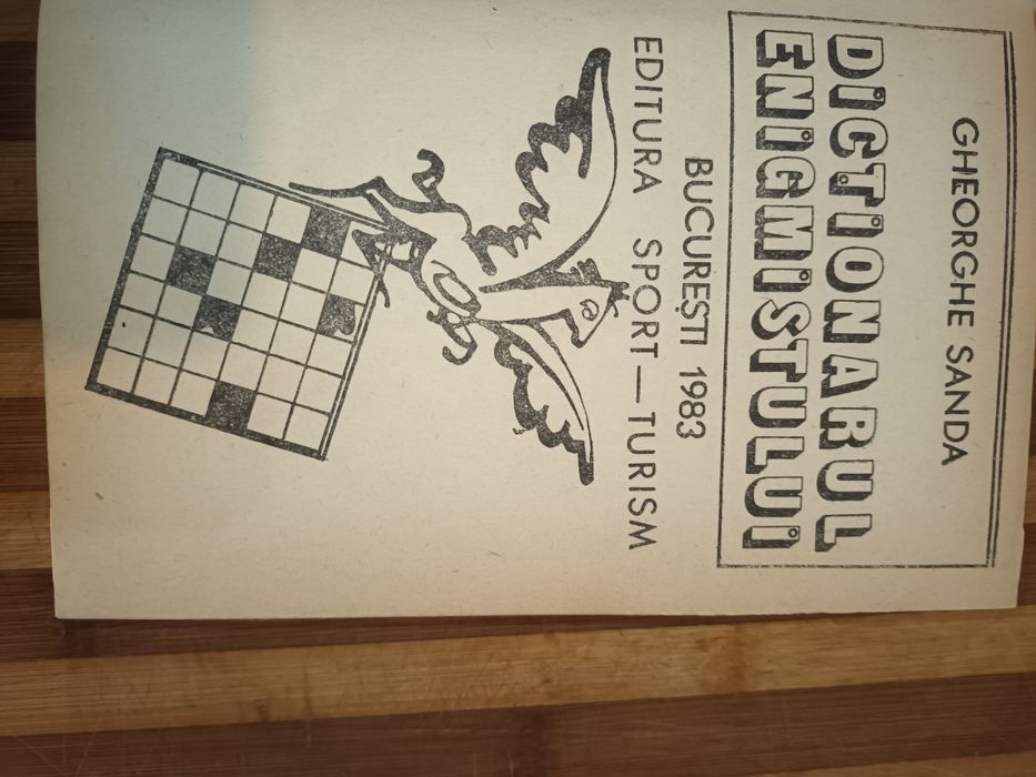 Vând Dicționarul enigmistului