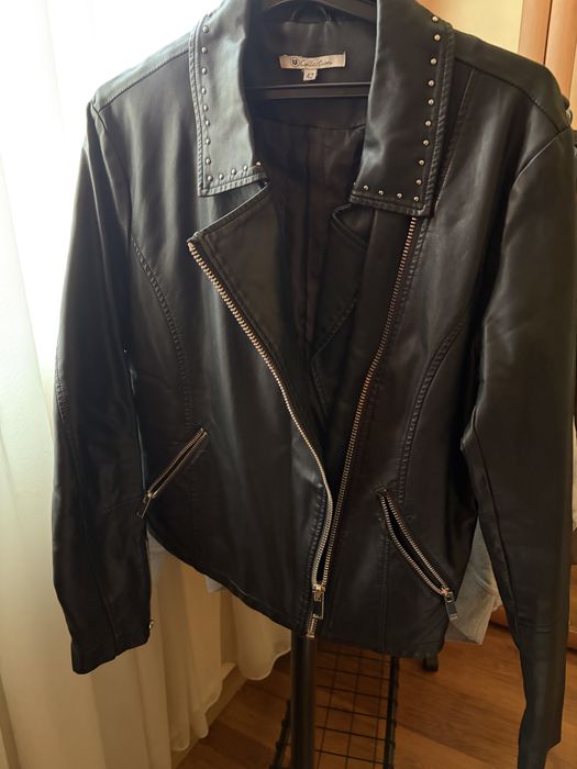 Кожено черно яке