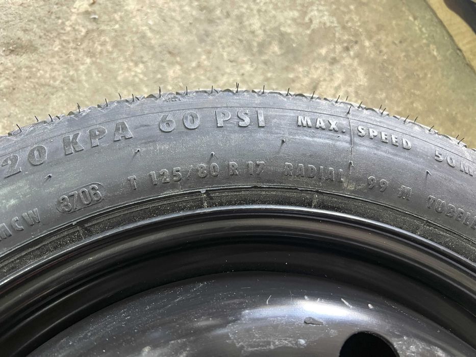 Roata de rezerva SLIM Alfa Romeo 159 125/80 R17 2005-2011