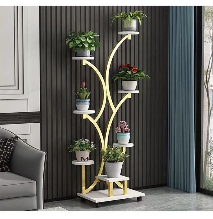 Многоуровневая витринная полка для цветов