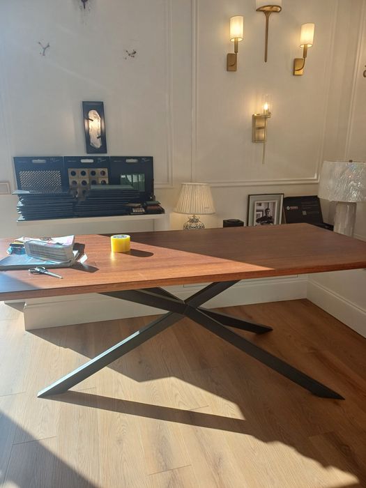 Стол в стиле лофт массив дерева