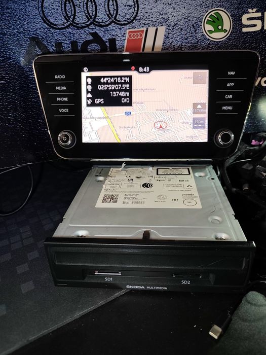 Navigație Originală MIB2 Skoda Superb 3 (2015–2020) – Android Auto, Ca