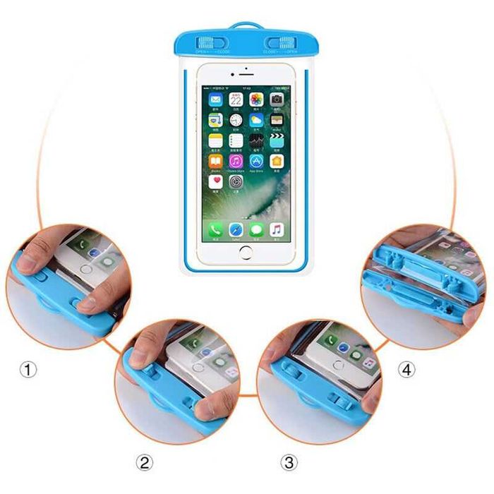 Carcasa protectie telefon apa si nisip 17,8x 10,8 cm Noi ambalate