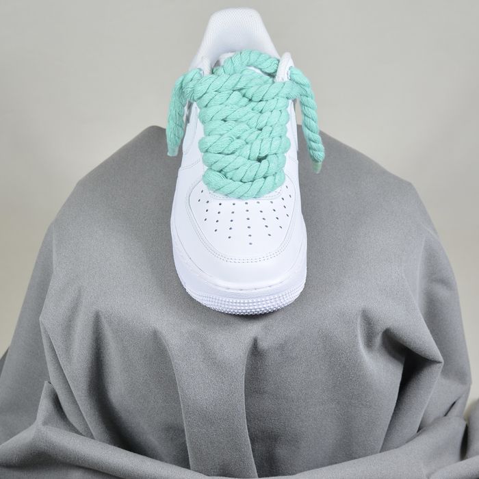 Pantofi Sport Air Force 1 Low Custom Rope Laces Turcuoaz-Original