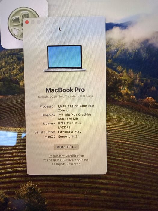 MacBook Pro 13” Touch bar (2020) - Space gray