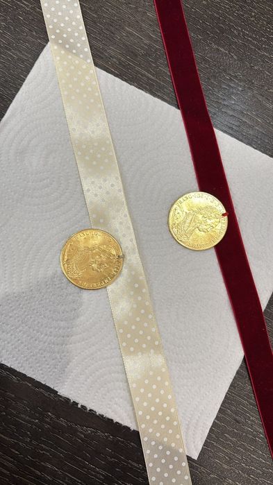 Fac salbi pe baza de comnda cereci din monede placate cu aur de 24k frank iosif