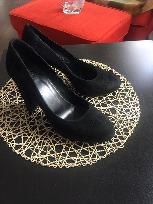 Туфли замшевые