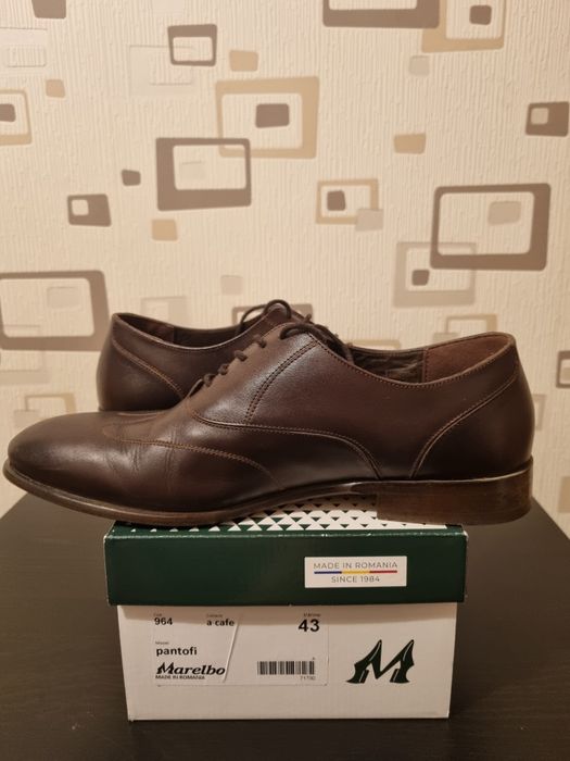 Pantofi piele maro Marelbo, 43