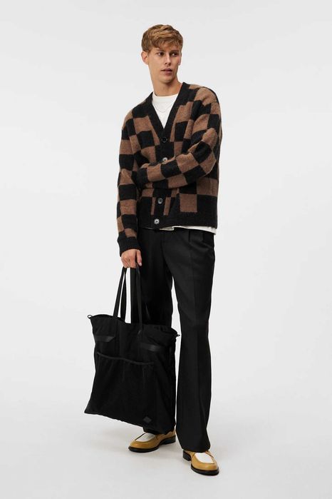 J. Lindeberg, Cardigan din lână Sammy, Negru, M