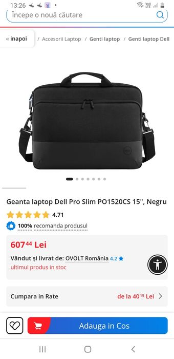 Geanta laptop Dell EcoLoop PO1520CS