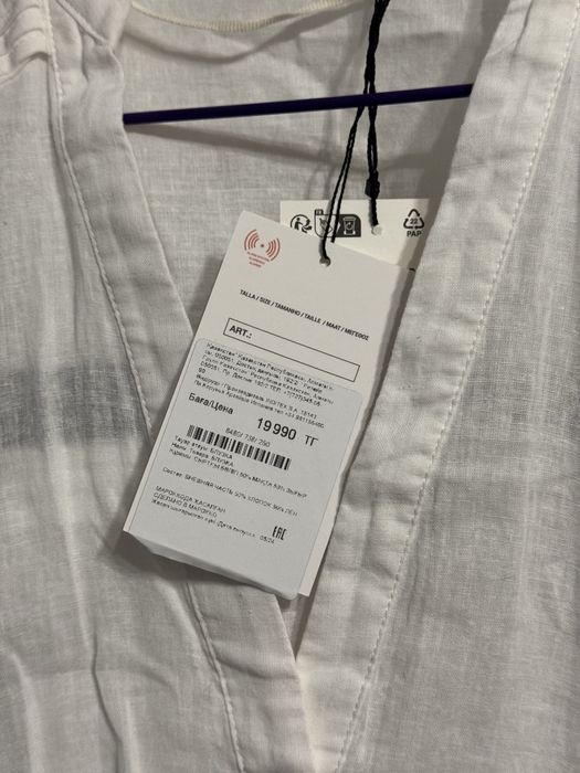 Рубашка Zara с этикеткой. Размер S