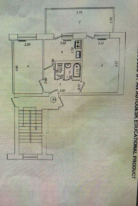 Юнусабад 4 кв Сезам 2/4/4 (52м2) Комнаты разделные