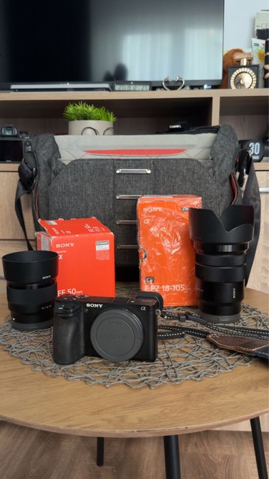 Sony a6500+ 2 обектива 50mm и 18-105mm f4 G