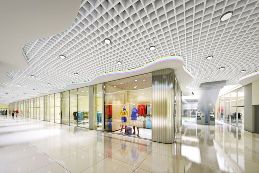 Подвесные потолки.Реечный потолок