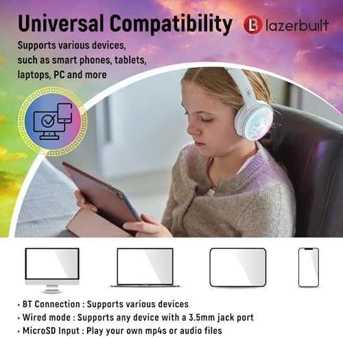 Нови детски 2 в 1 Bluetooth/Жични Слушалки Микрофон MicroSD 10м Обхват