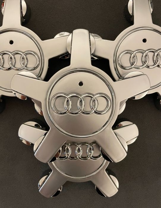 Set capace janta gheara stea Audi 135mm A4 A7 A6 Q5 Q7 Q3 B8 8L A2 A3