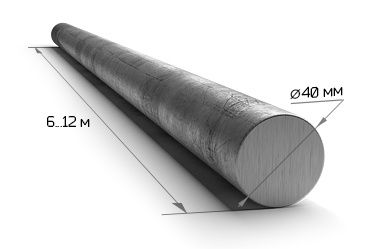 Прут, круг, кругляк 40  мм ли 50 метр бор