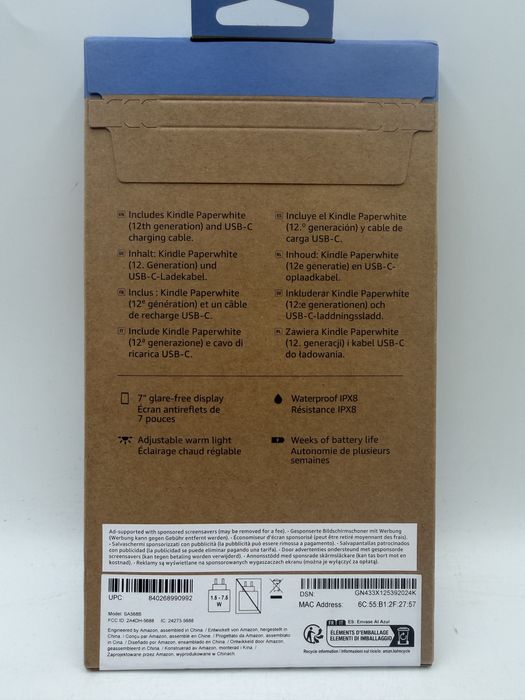Kindle paperwhite Gen 12 16GB Sigilata Livram In Colet Cu Verificare