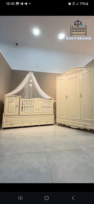 Манеж + шкаф + камод