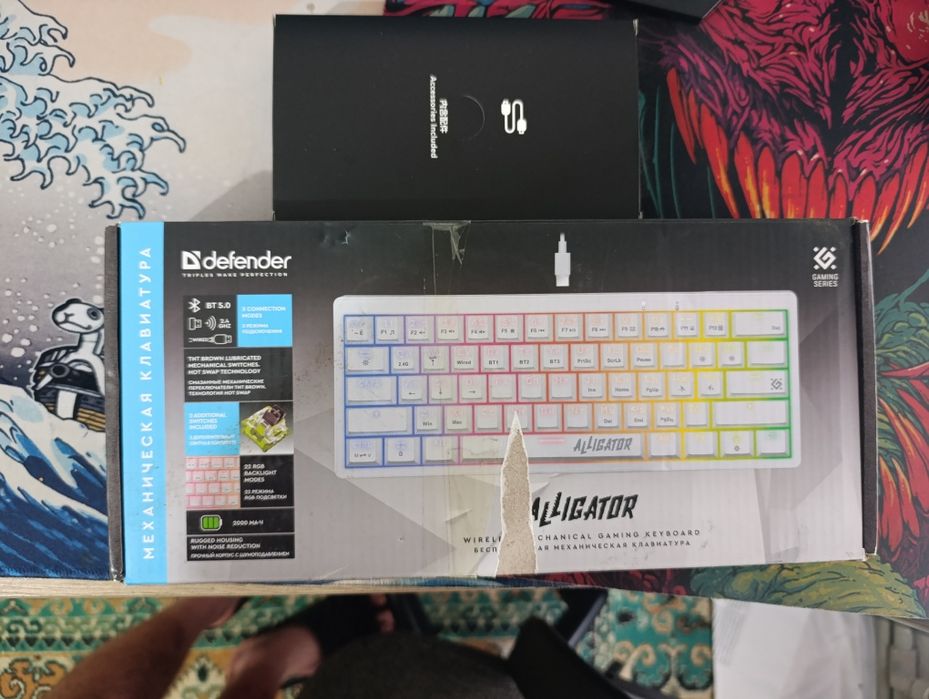 механическая клавиатура свечи коричневые очень тихая