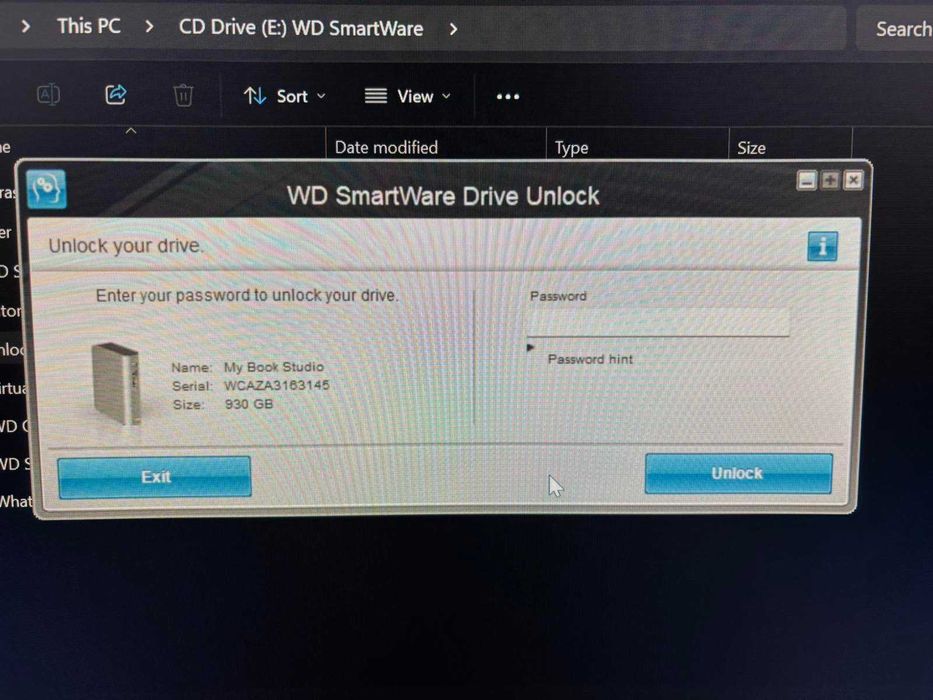 Външен диск Western Digital My Book Studio 1TB