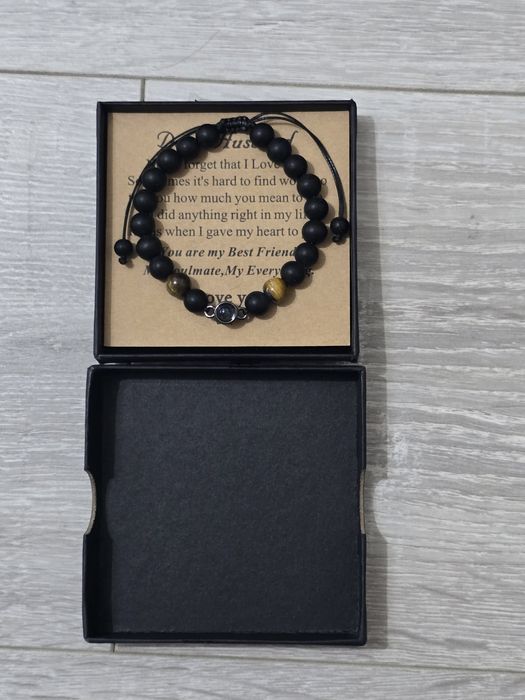 Brățară CheersLife cu pietre naturale Onix & Ochi de Tigru