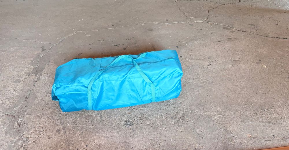 Детска кошара в син цвтя