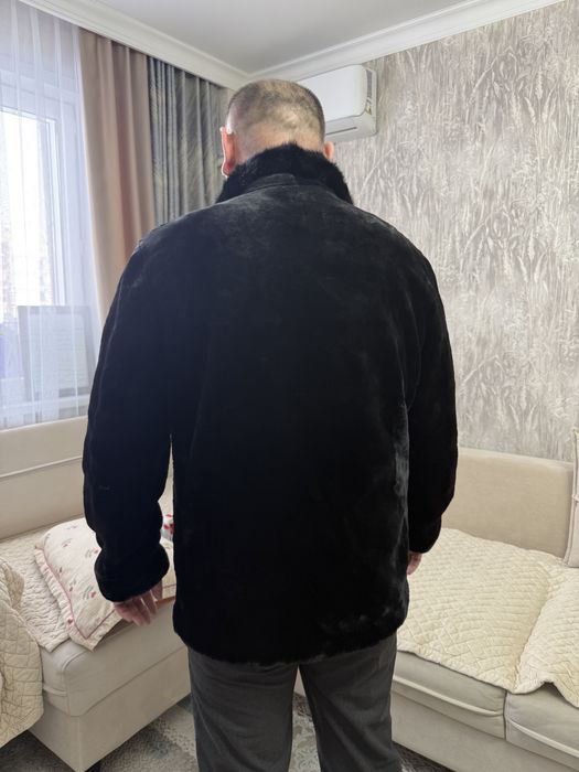 Мутоновая шуба мужская