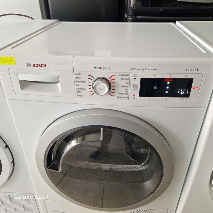 Кондензна сушилня с термопомпа 8кг.А+++ BOSCH Serie8