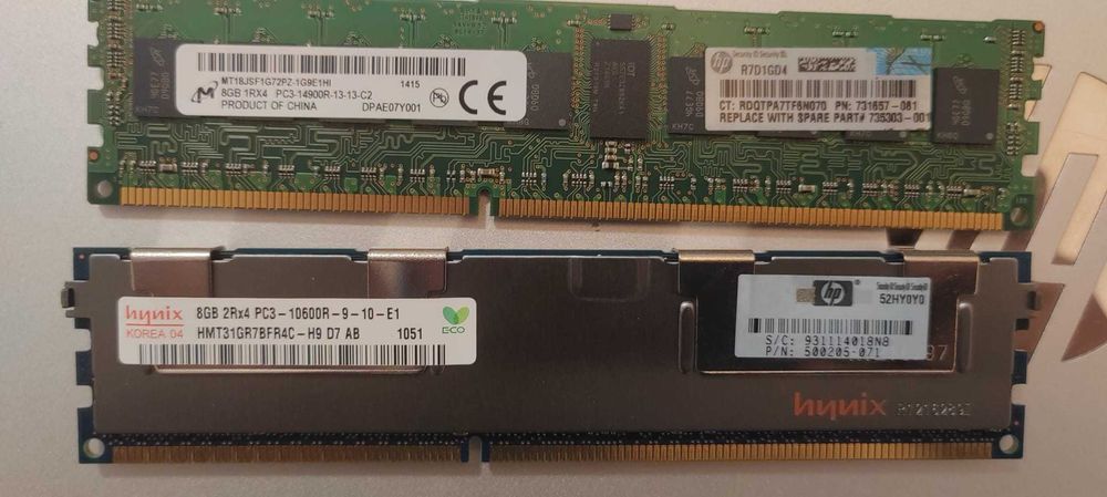 RAM server 8GB DDR3 ECC Registered (RDIMM)